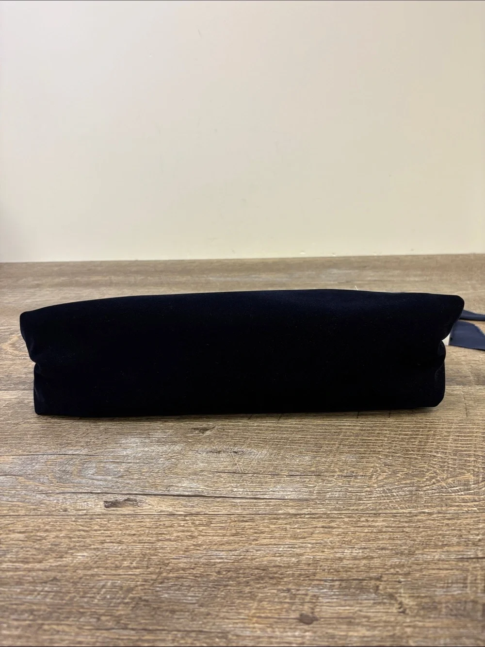 Ann Taylor Navy Velvet Bow Clutch Evening Bag NWT